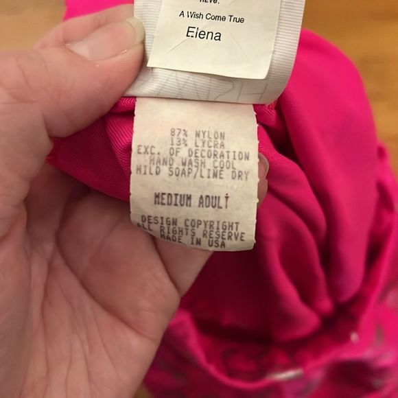 A Wish Come True • unique hot pink music note bodysuit • size M - Picture 3 of 8